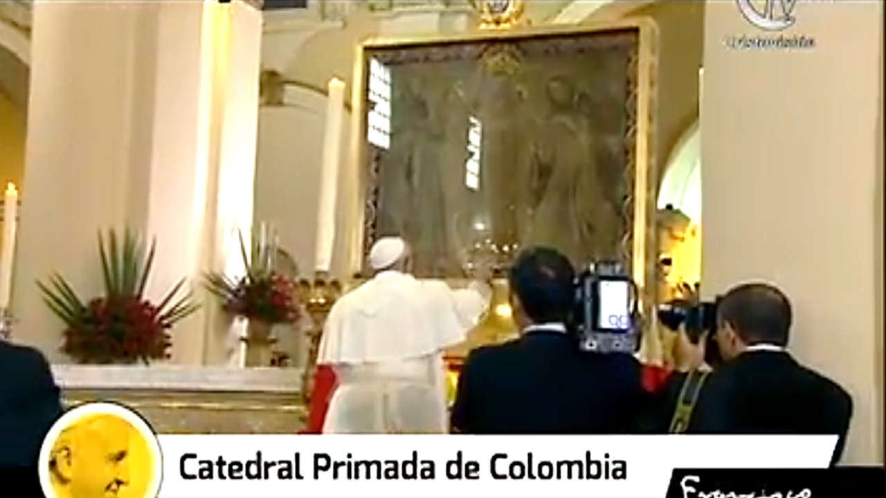Lo que el Papa pidió a nuestra Señora del Rosario de Chiquinquirá