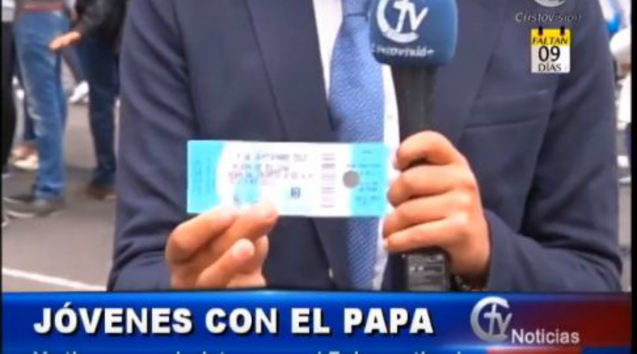 Jóvenes de Colombia ya tienen boletas para ver al Papa Francisco